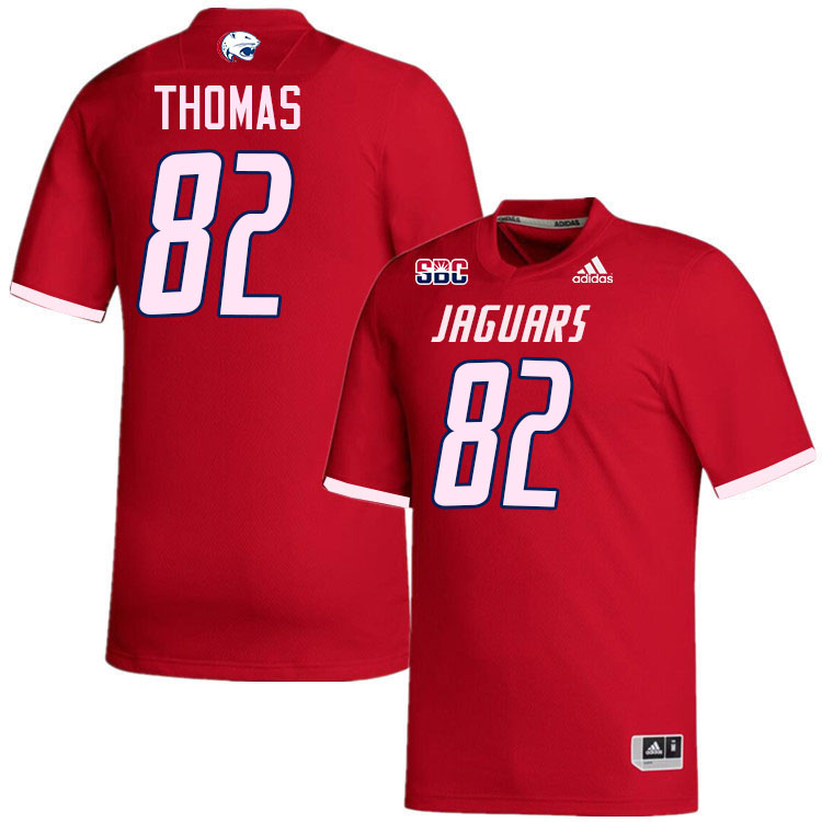 #82 Trent Thomas South Alabama Jaguars Jerseys,College Football Uniforms,Apparels Stitched-Red #82 Trent Thomas South Alabama Jaguars Jerseys,College Football Uniforms,Apparels Stitched-Red